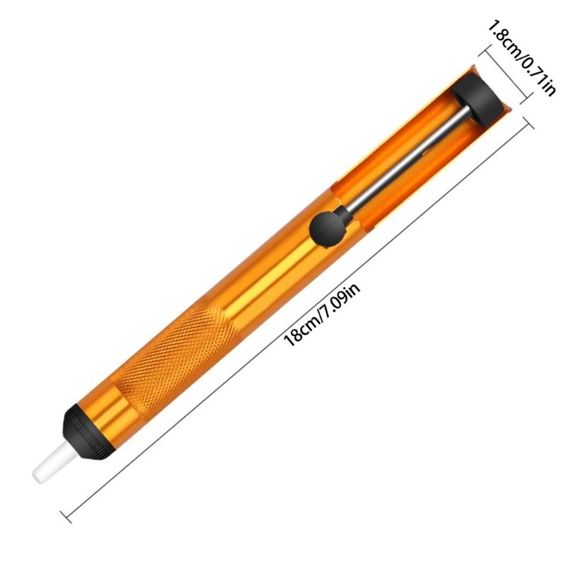 Desoldering Pumping Aluminum Metal Suction Tin Pen Soldering Sucker Pen Removal Vacuum Soldering Iron Desolder Hand Welding
