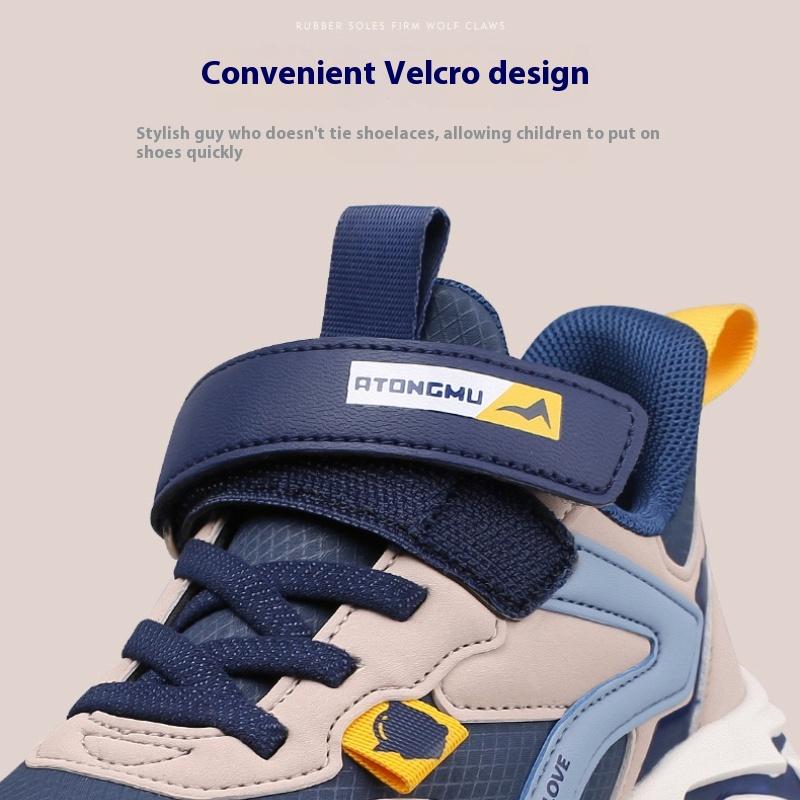 New Fashion Boys Sports Shoes Solid Comfortable Wear-resistant Soft Bottom Basketball Shoes