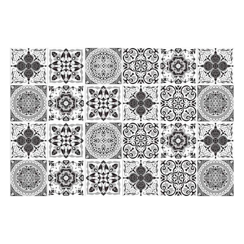 European Style Tile Art Tile Sticker Kitchen Living Room Waterproof And Oil-Proof Wall Decorative Wall Sticker Self-Adhesive
