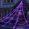 Halloween Spider Web Lighting 5m Length LED Decorative Lights  Garden Decor