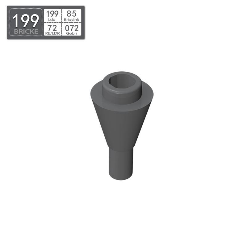 BRICKE Conical Ice Cream Cone, LEGO 11610 Compatible Bulk DIY Educational Brick Building Blocks Piece