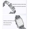 SANDA Neutral Dual Display Clock Waterproof Sports Quartz Watch Luxury Women's Stainless Steel Digital Electronic Watch