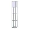 3-Tier Floor Lamp, Floor Light with Storage Shelf, Reading Standing Lamp with Acrylic Shade for Living Room, Bedroom, Kitchen, Dining Room, Office