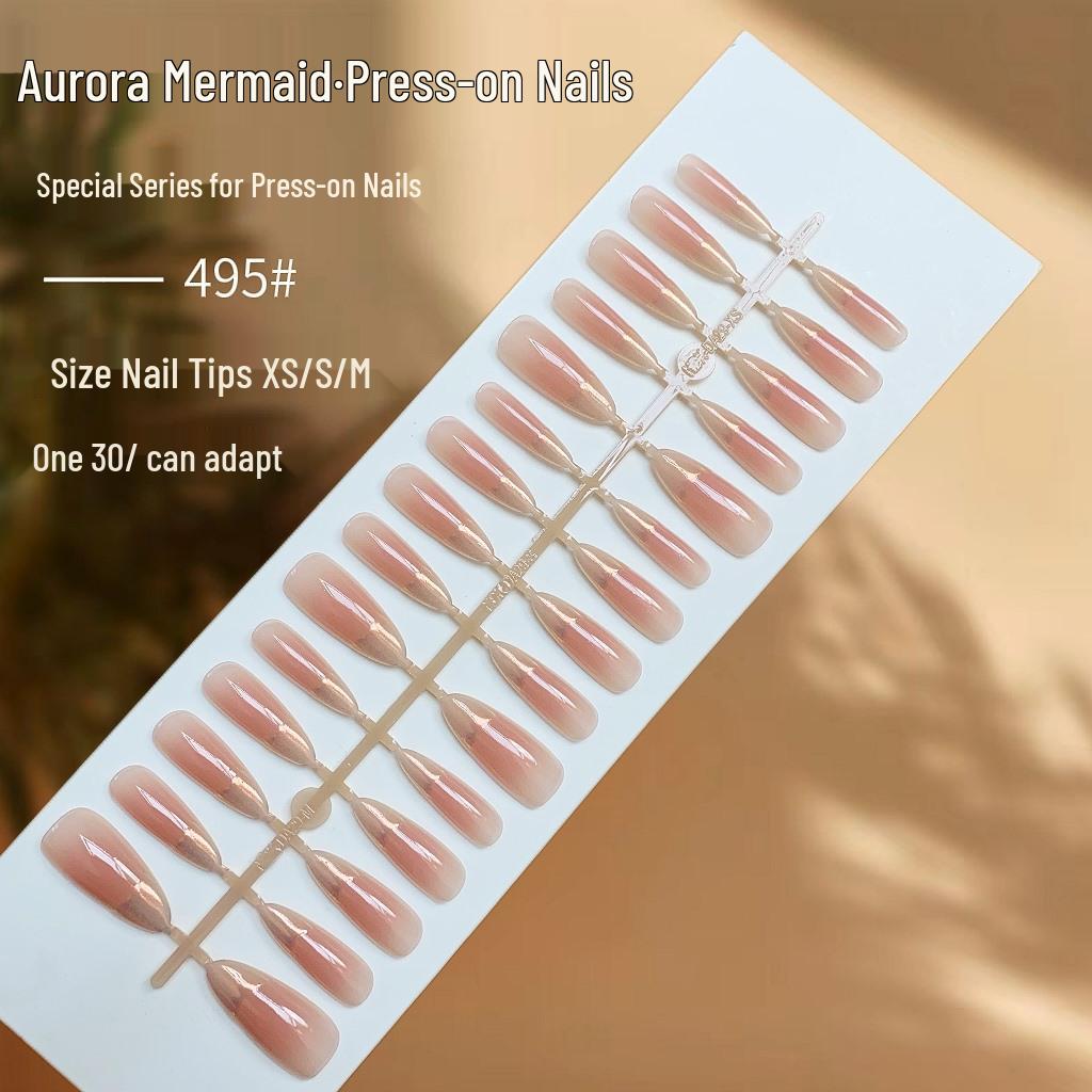

Aurora Sunset Cat Eye High-End Wearable False Nails