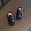 Korean Style Kids Soft Sole Slip On Casual Leather Loafer Shoes