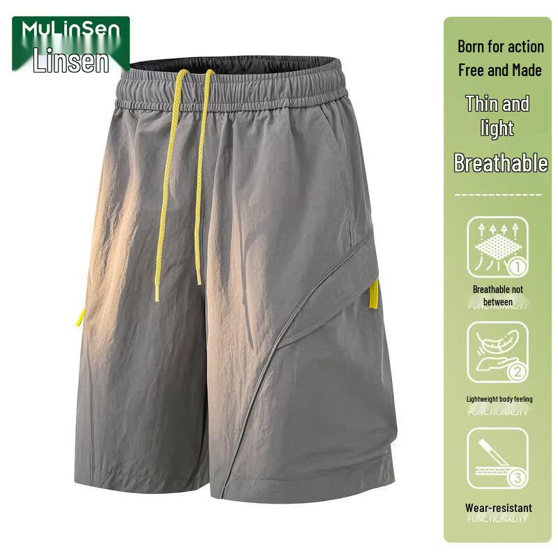 MULINSEN Women s High-Waist Outdoor Sports Shorts S темно-серого