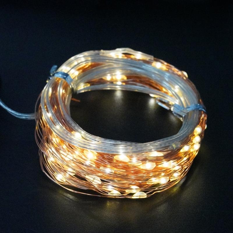 Impermeable Flexible LED Bronze Wire String Radiances For Christmas Tree Decoration Inside Multiple Manner 1