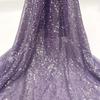 Tessuto di Pizzo Ricamato Full Paillettes Lucide Multicolore Materiale da Cucito Fai da Te per Abito da Sposa Tessuto Decorativo per Abbigliamento