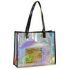 Nestkanina Transparent Tote Bag, Shopping Bag, Eco-Friendly PVC, Lightweight, Waterproof, Multi-Purpose, Stain-Resistant, Rainproof, Sports, Beach,