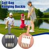 Yousheng Golf Tee Holder Clip-on Organizer, PU Leather Ball Tee Pouch with Stretchable Strap, Portable Vintage Style, 5-Slot Anti-Drop Design & Belt
