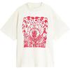 SS24 Letter Print Loose Fit Crew Neck T-Shirt Men T-Shirts White CT029-WHT