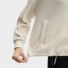 Fila White Minimalist Casual Relaxed Comfortable Loose Knit Jacket Women Jackets F11W543504F-IV