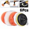6pcs/set Universal Car Polishing Pad Kit 3/4/5/6/7 Inch Car Repair Tools Auto Detailing Waxing