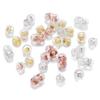 20pcs/lot Silicone Rubber Earring Back Stoppers Copper Hamburger Ear Plugs Ear Back For DIY Jewelry Making Earrings Accessories