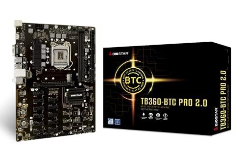 Biostar TB360-BTC PRO 2.0 Core i7/i5/i3 (Intel 8th and 9th Generation) LGA1151 Intel B360 DDR4 12 GPU Mining Motherboard Upgrade Model