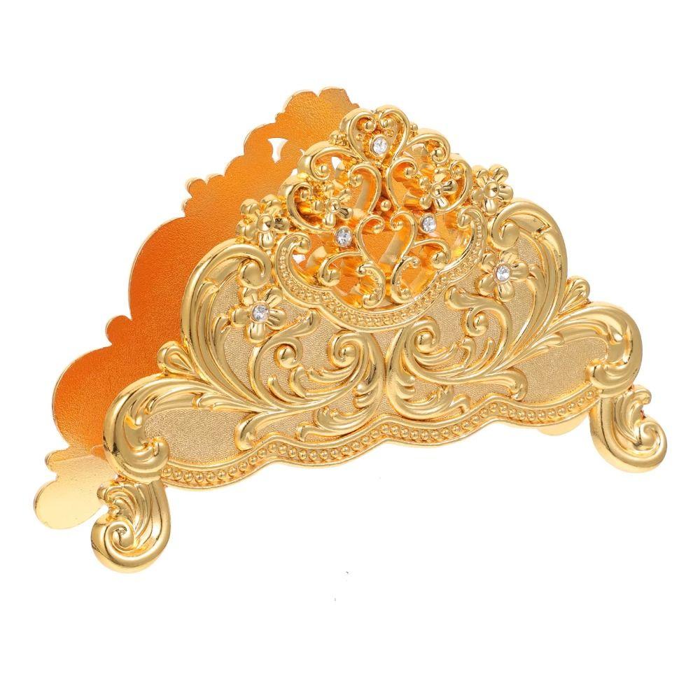 European Style Metal Paper Dispenser Desktop Ornament Gold Tissue Box Napkin Holder  Coffee Shop