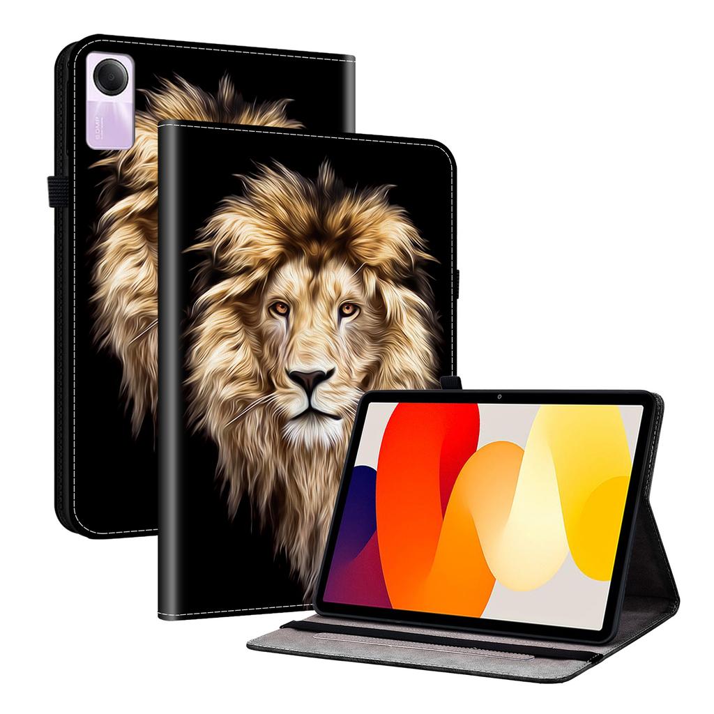 כיסוי טאבלט מעור PU ל-Xiaomi Redmi Pad SE - 11 סגנונות! עמיד, עם 2 חריצים למעמד, מחזיק לעיפרון וחריצים לכרטיסים, כיסוי אחורי גמיש מ-TPU