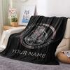 Custom Name Futebol Clube do Porto Flannel Blanket, High quality Comfortable for All Seasons, Home Decor, Warmth and Comfort