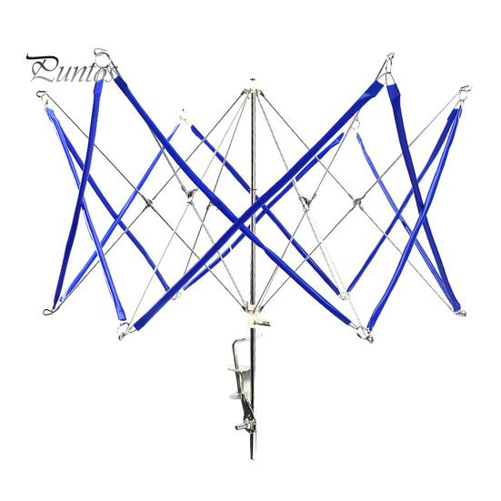 Yarn Swift Foldable Metal Yarn Winder Portable Umbrella Yarn Ball Swift Skein Holder with Table Clamp for Knitting Crochet Supplies