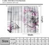 Asian Japanese Cherry Blossom Curtains Plum Ink Landscape River Pagoda Window Treatments Drapes Boys Girls Vintage Made Of Polyester