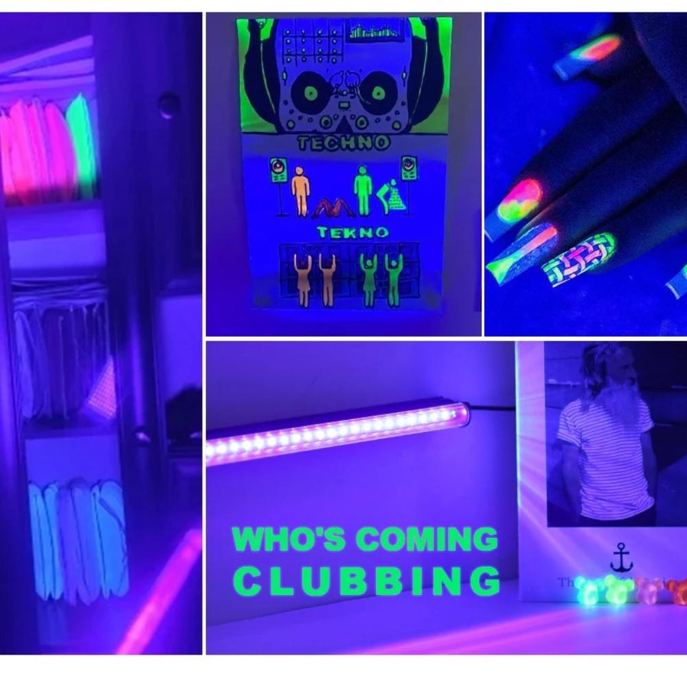 3/2/1 PCs 395 Nanometer Black Light LED UV Light T5 Tube 5V USB Plug Stage Black Light LED UV Nail Light Accessories Growth Light