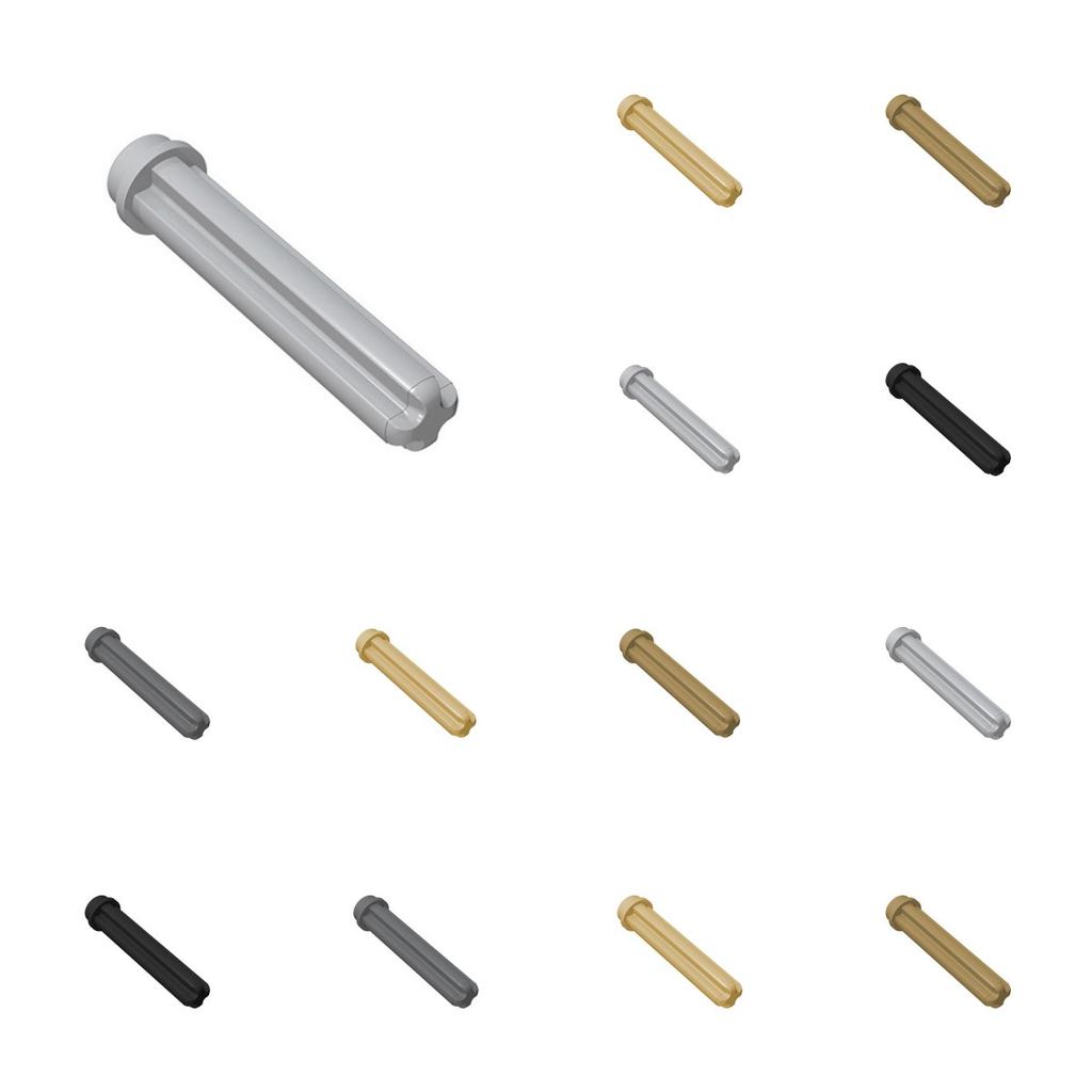 50pcs 6587 13670 Axle 3L with Stud Bricks Collection Bulk Modular Toy For Technical MOC DIY Buildings Blocks Compatible
