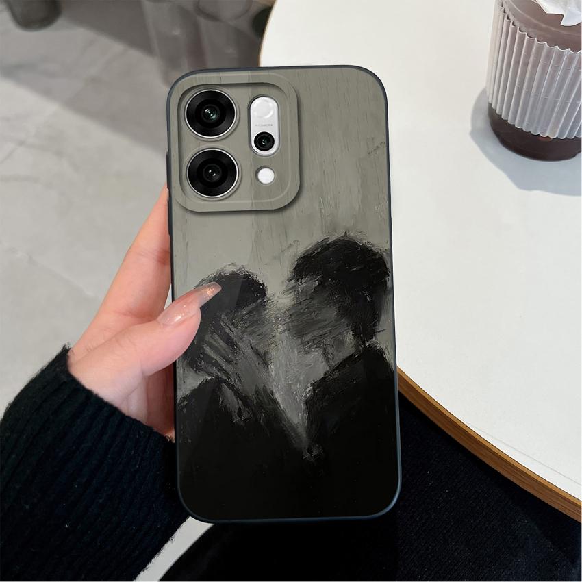 For Oppo Reno14 Pro 14F A5 A5X K13 Phone Cases Table Cartoon Cat Pattern Phone Case Camera Protection Shockproof Silicone Covers For Oppo Bumper Shell