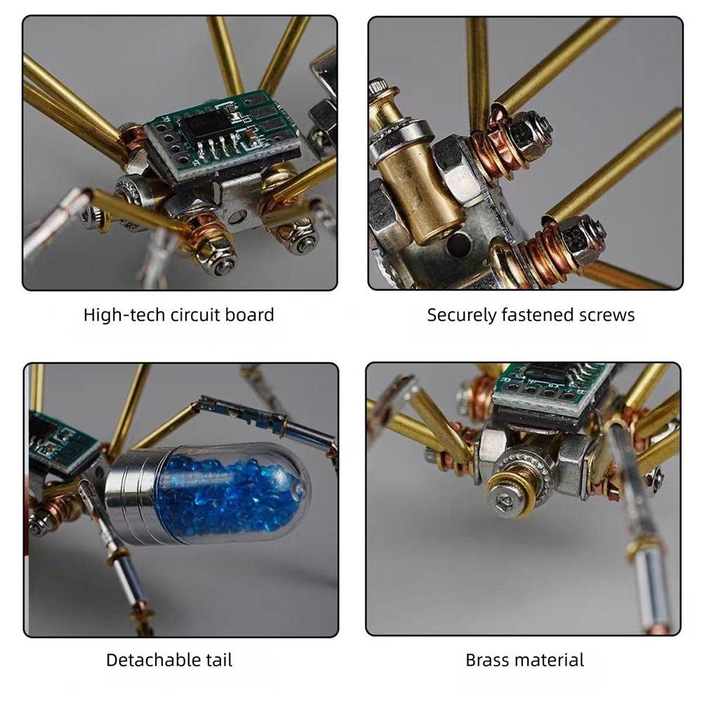 3D-pussel Metallmodellkit Metall Cyberpunk-insekter Monteringspussel DIY-aktiviteter