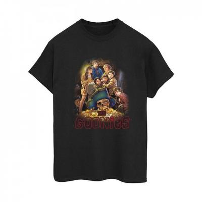 The Goonies Womens/Dámy Family Poster Bavlněné Boyfriend T-Shirt