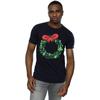 Marvel Mens Avengers Christmas Wreath T-Shirt