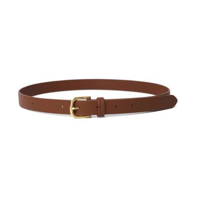 VERDANTSEOUL LINE BELT - TAN BROWN, GOLD