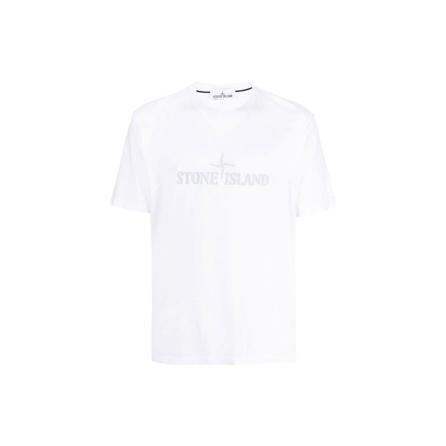 

Stone Island Script T-Shirt White Men Tops 781521579-V0001 XXL