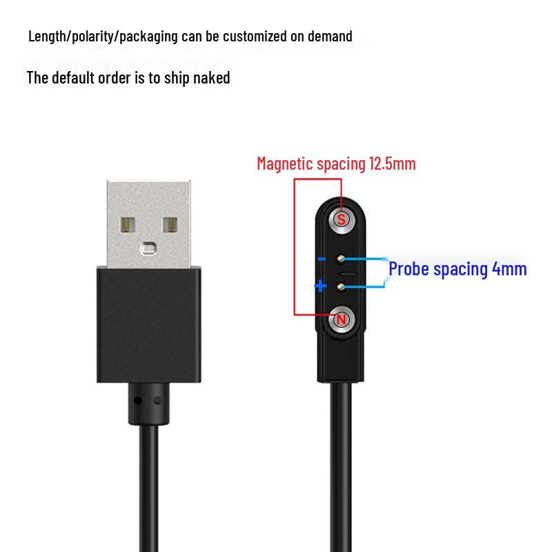 Smartwatch Charging Cable: 4P2P Pin, 2/4 Core, Magnetic Charger