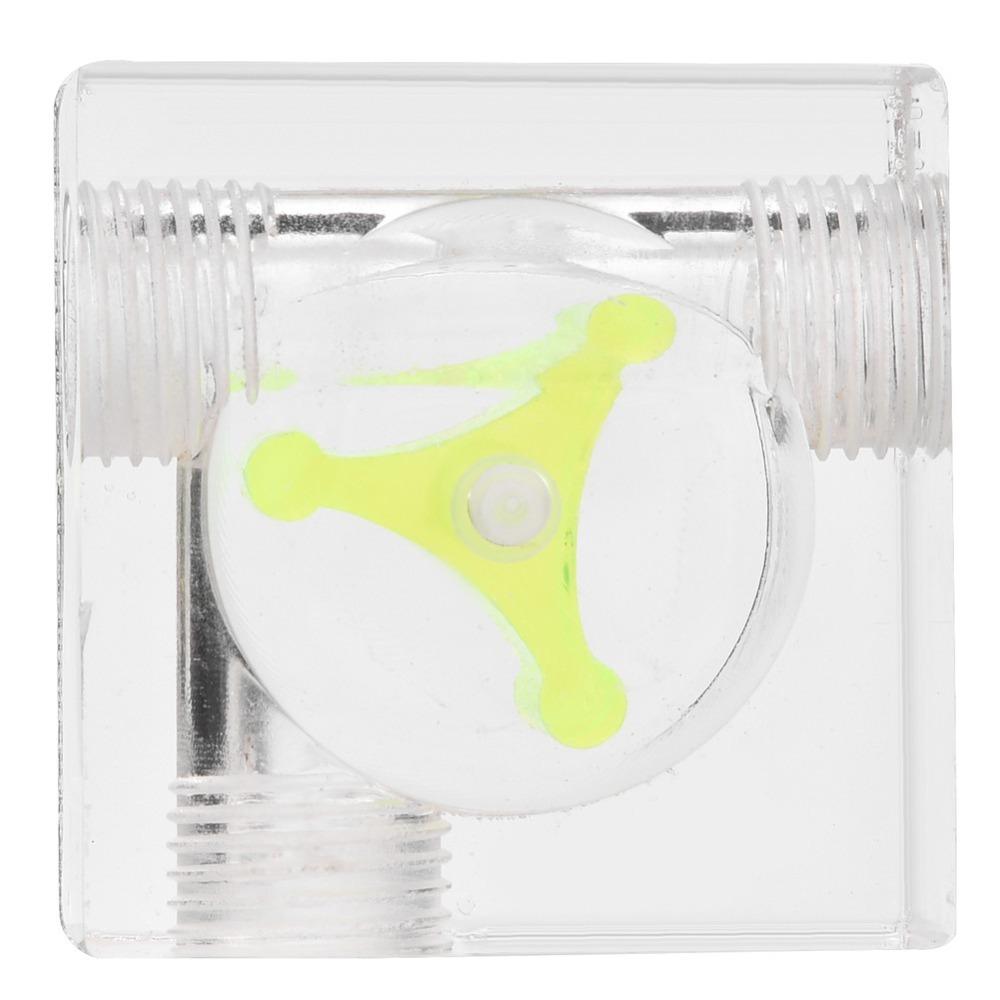 Easy Install G1/4 Thread Flow Meter Indicator 3 Impeller Green Water Flow Meter PC Water Cooling System PC Water Cooling