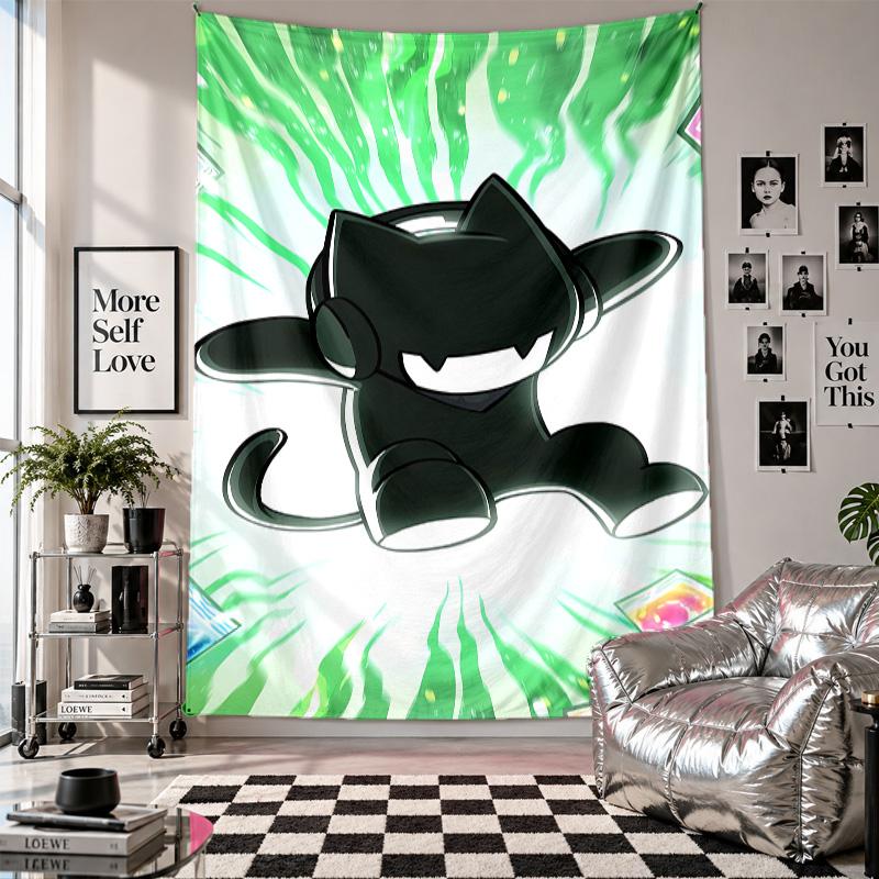 Wall TapestryMonstercat Art Hanging Cloth Decorative Background Cover for Room Decoration