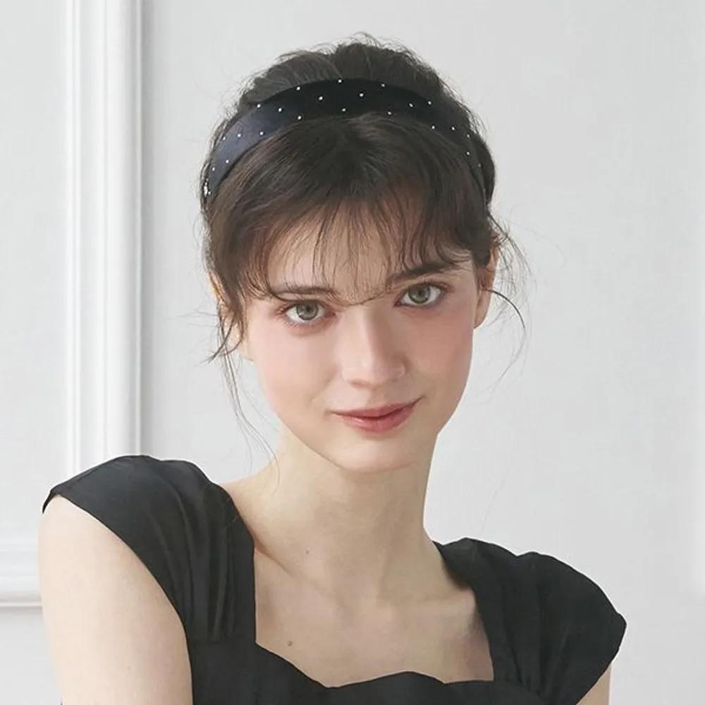 Spica Flat Satin Hairband JP-26-007HB black