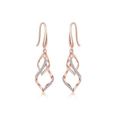 Free Bird Earrings for Women Simple Openwork Design Cute Hook Earrings Hypoallergenic Elegant Adult Stylish Day Day Gift "Swaying Leaves" Mother's