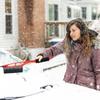 2 in 1 Car Snow Brush and Ice Scraper Car Scraper Snow Brush Ergonomic EVA Grip Window Ice Scraper Snow Cleaner For Car SUV