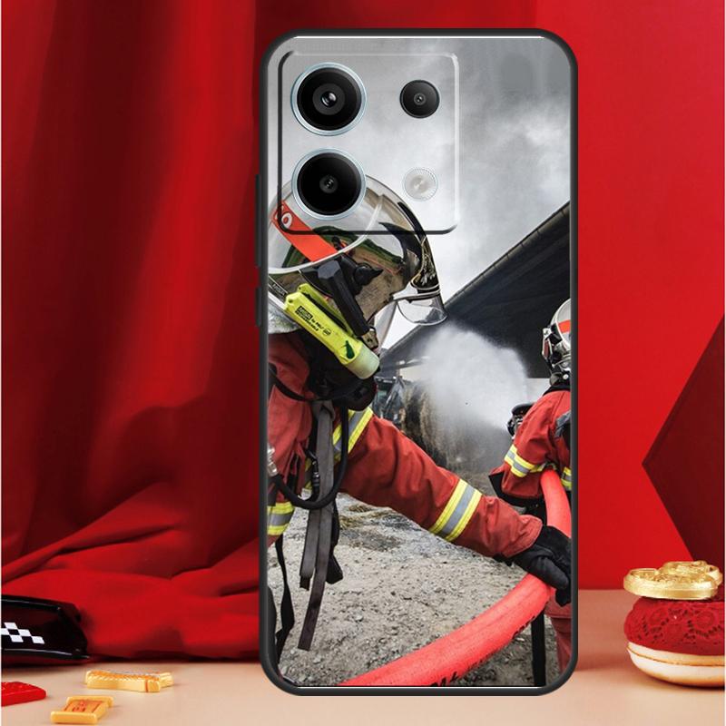 Firefighter Heroes Fireman Case For Xiaomi Redmi Note 13 Pro 12 11 9 10 Pro 12S 11S 10S 9S Redmi 12 10C 12C 13C Cover