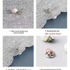 5pcs Imitation Pearl Plastic Snap Button  No Sewing Adjustable Buckle Ring Shirt Decoration  Clothing and Coat Fixing Button