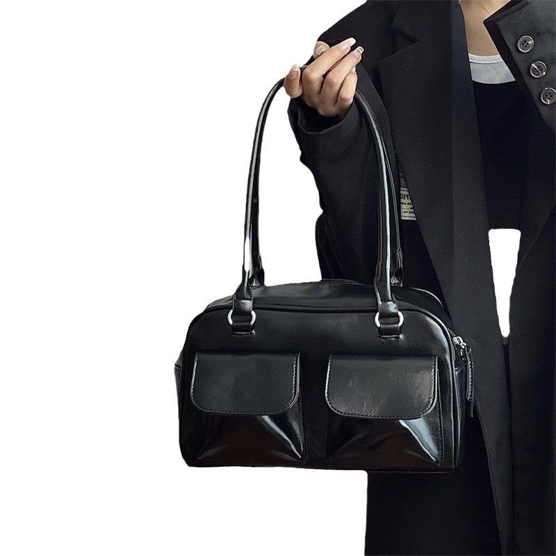 2025 Retro Schlichte Damen-Tragetasche: Großes Fassungsvermögen, Modisch, Vielseitige Pendler-Umhängetasche