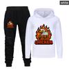 Steves Lava Chicken Kids Hoodie And Pants Set With Cotton Fabric For Playwear And Daily Use
