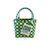 P Color Plastic Woven Handbasket Gift Basket Vegetable Basket Women's Bag Beach Bag