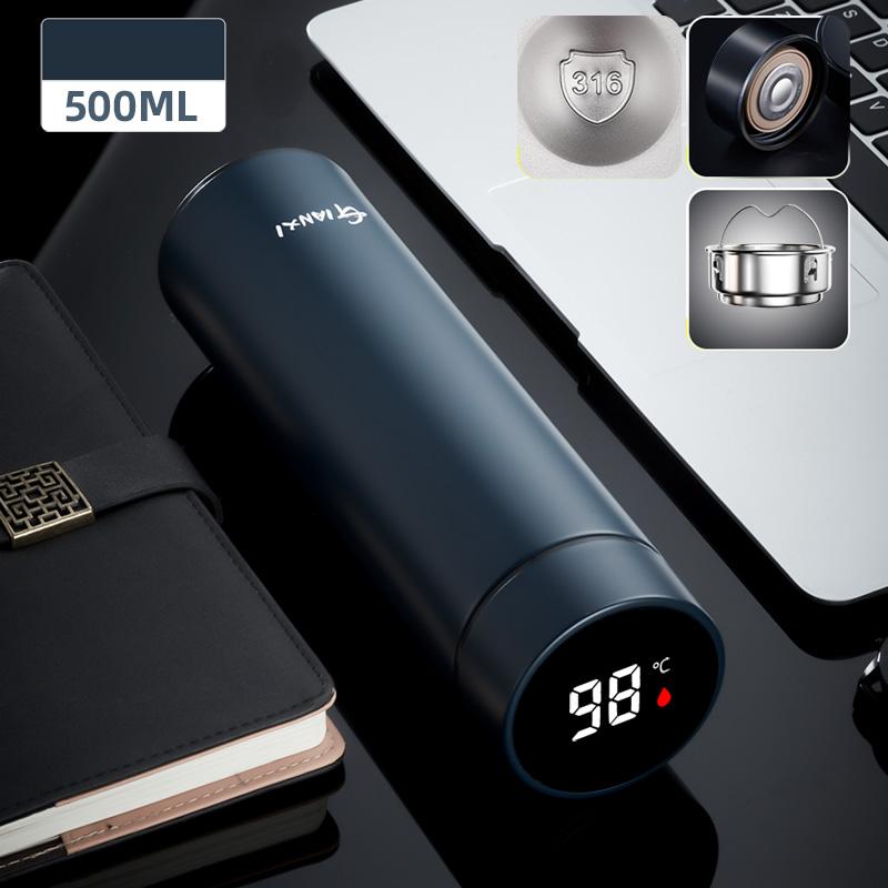 Thermal Mug Intelligent Digital Display Temperature Vacuum Cup 316 Stainless Steel Water Cup Portable Thermos Bottle Tea Infuser