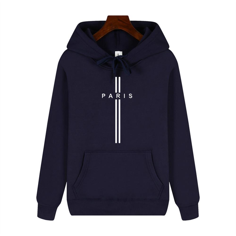 Simple Personality Printed Autumn and Winter Comfort Plus Cashmere Men's High Quality Casual Fashion Warm Street Hoodie