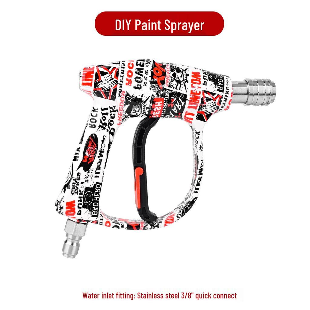 New Limited Edition M22 High-Pressure Car Wash Water Gun with 5 Color Nozzles and Painted Head