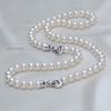 Set Collana e Bracciale di Perle d'Acqua Dolce Naturali per Matrimonio, Set di Perle Argento 925 Bianco Regalo per Ragazze Mamma Anniversario