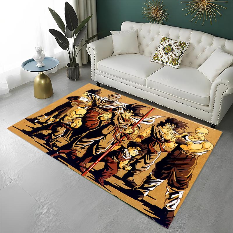 Cartoon D-Dragon Ball Anime Game Carpet Rug for Playroom Bedroom Living Room Sofa Home Decor,kid Area Rug Non-slip Floor Mat