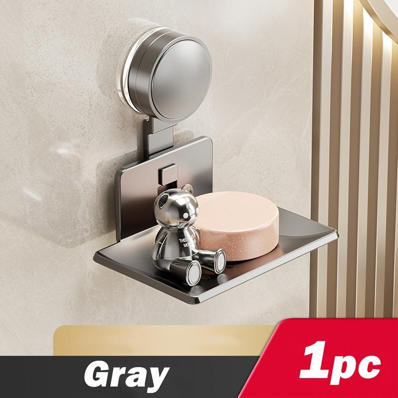 

1/2 шт. Мыльница на присоске, настенная, для ванной комнаты, без сверления, съемный лоток для хранения мыла, органайзер для мыла