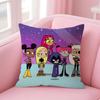TTeen TitansS GGo Cushion Cover Natural Linen Pillow Case DoubleSided Print Decorative Sofa Pillowcase Home Decor Gift